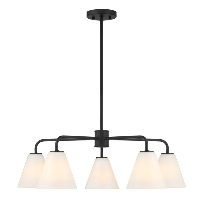Savoy House - 1-4015-5-89 - Five Light Chandelier - Blair - Matte Black