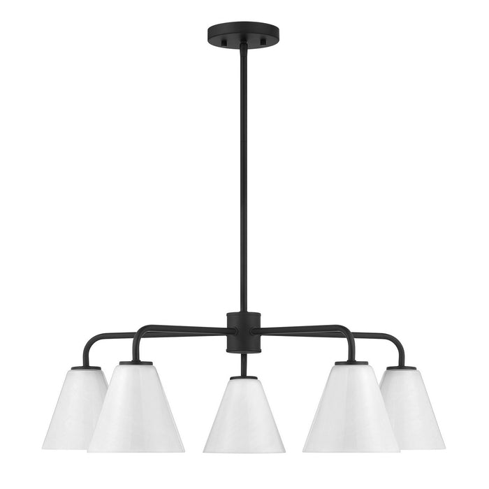 Savoy House - 1-4015-5-89 - Five Light Chandelier - Blair - Matte Black