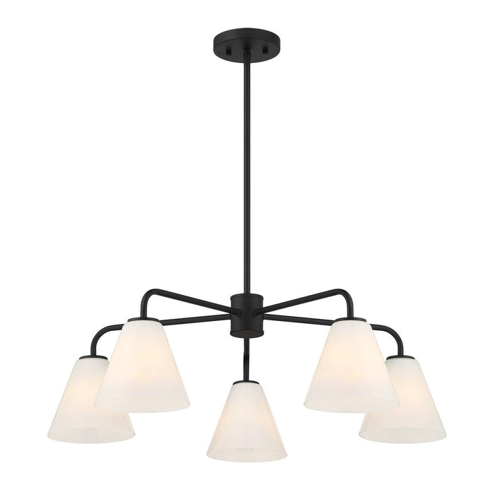 Savoy House - 1-4015-5-89 - Five Light Chandelier - Blair - Matte Black