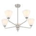 Savoy House - 1-4015-5-SN - Five Light Chandelier - Blair - Satin Nickel