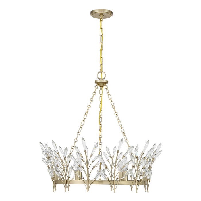 Savoy House - 1-4073-6-127 - Six Light Chandelier - Orianna - Noble Brass