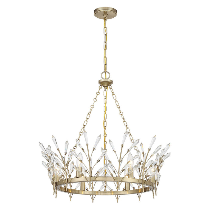 Savoy House - 1-4073-6-127 - Six Light Chandelier - Orianna - Noble Brass