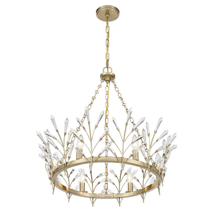 Savoy House - 1-4073-6-127 - Six Light Chandelier - Orianna - Noble Brass