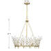 Savoy House - 1-4073-6-127 - Six Light Chandelier - Orianna - Noble Brass