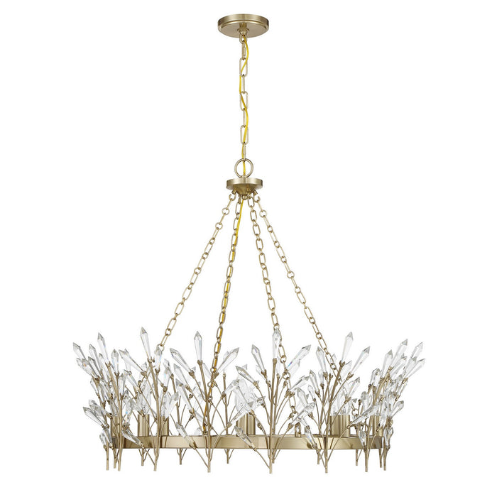 Savoy House - 1-4074-8-127 - Eight Light Chandelier - Orianna - Noble Brass