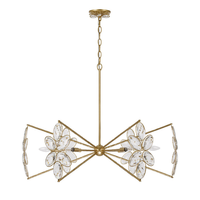 Savoy House - 1-4529-6-221 - Six Light Chandelier - Marbella - Gold Shimmer