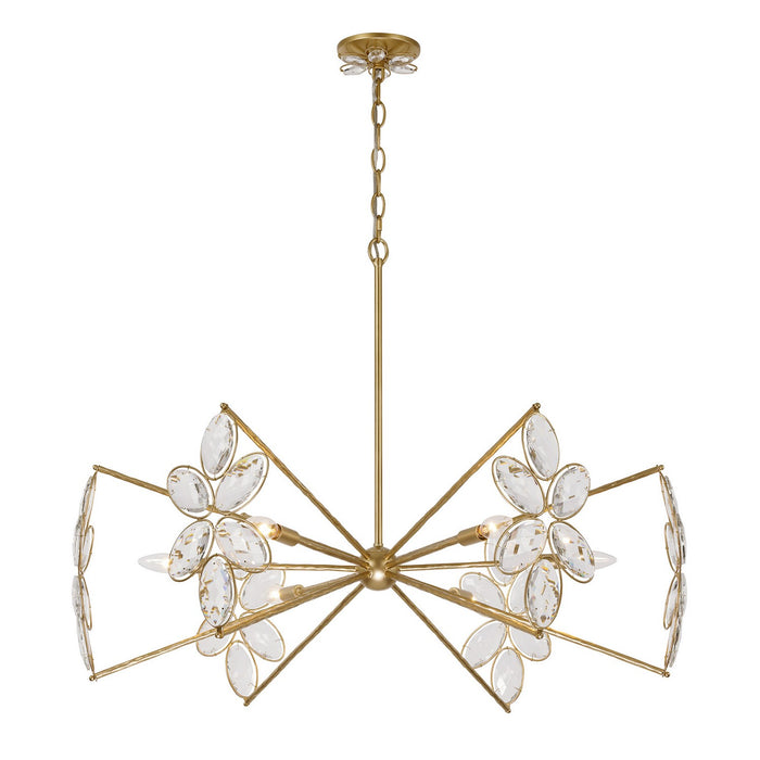Savoy House - 1-4529-6-221 - Six Light Chandelier - Marbella - Gold Shimmer
