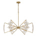 Savoy House - 1-4529-6-221 - Six Light Chandelier - Marbella - Gold Shimmer