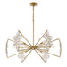 Savoy House - 1-4529-6-221 - Six Light Chandelier - Marbella - Gold Shimmer