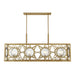 Savoy House - 1-5066-8-322 - Eight Light Linear Chandelier - Balfour - Warm Brass