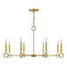 Savoy House - 1-6847-8-93 - Eight Light Chandelier - Noah - Gold Armory