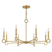 Savoy House - 1-6847-8-93 - Eight Light Chandelier - Noah - Gold Armory