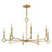 Savoy House - 1-6847-8-93 - Eight Light Chandelier - Noah - Gold Armory