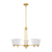 Savoy House - 1-7265-5-322 - Five Light Chandelier - Kohlman - Warm Brass