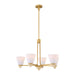 Savoy House - 1-7265-5-322 - Five Light Chandelier - Kohlman - Warm Brass