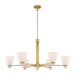 Savoy House - 1-7266-6-322 - Six Light Chandelier - Kohlman - Warm Brass