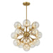 Savoy House - 1-7934-16-322 - 16 Light Chandelier - Matisse - Warm Brass