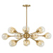 Savoy House - 1-7935-18-322 - 18 Light Chandelier - Matisse - Warm Brass