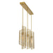 Savoy House - 1-8031-3-322 - Three Light Linear Chandelier - Hillbourne - Warm Brass