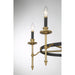 Savoy House - 1-9511-5-143 - Five Light Chandelier - Consulate - Matte Black and Warm Brass