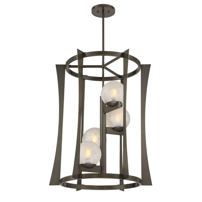 Savoy House - 3-1018-4-15 - Four Light Pendant - Darien - Mediterranean Bronze