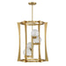 Savoy House - 3-1018-4-322 - Four Light Pendant - Darien - Warm Brass