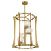Savoy House - 3-1018-4-322 - Four Light Pendant - Darien - Warm Brass