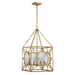 Savoy House - 3-5063-4-322 - Four Light Pendant - Balfour - Warm Brass