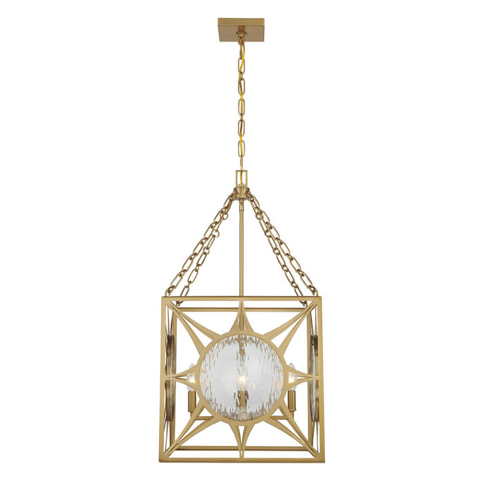 Savoy House - 3-5063-4-322 - Four Light Pendant - Balfour - Warm Brass
