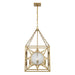 Savoy House - 3-5063-4-322 - Four Light Pendant - Balfour - Warm Brass