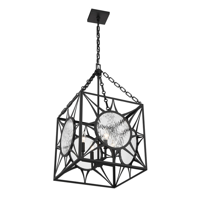 Savoy House - 3-5063-4-89 - Four Light Pendant - Balfour - Matte Black