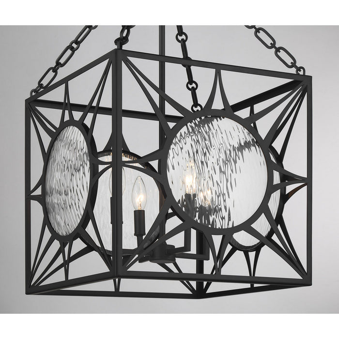 Savoy House - 3-5063-4-89 - Four Light Pendant - Balfour - Matte Black