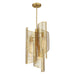 Savoy House - 3-8033-3-322 - Three Light Pendant - Hillbourne - Warm Brass