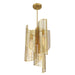 Savoy House - 3-8033-3-322 - Three Light Pendant - Hillbourne - Warm Brass