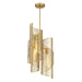 Savoy House - 3-8033-3-322 - Three Light Pendant - Hillbourne - Warm Brass