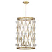 Savoy House - 3-8412-6-322 - Six Light Pendant - Bailey - Warm Brass