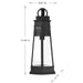 Savoy House - 5-206-BK - One Light Outdoor Wall Lantern - Payne - Matte Black
