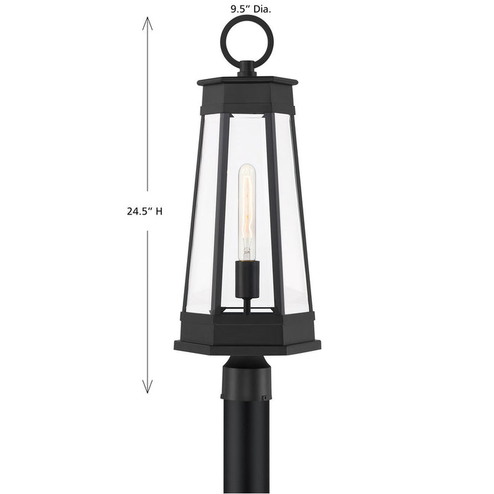 Savoy House - 5-209-BK - One Light Outdoor Post Lantern - Payne - Matte Black
