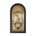 Savoy House - 5-412-331 - Two Light Outdoor Wall Lantern - Grotto - Matte Black with Vintage Gold