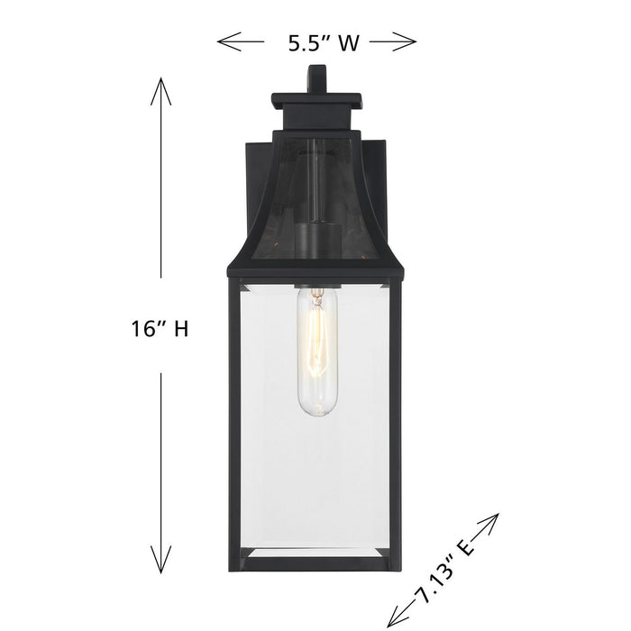Savoy House - 5-605-BK - One Light Outdoor Wall Lantern - Emery - Matte Black