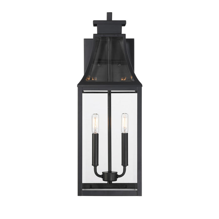 Savoy House - 5-607-BK - Two Light Outdoor Wall Lantern - Emery - Matte Black