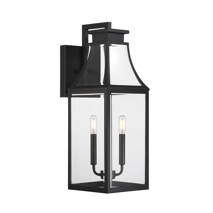 Savoy House - 5-607-BK - Two Light Outdoor Wall Lantern - Emery - Matte Black