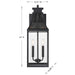 Savoy House - 5-607-BK - Two Light Outdoor Wall Lantern - Emery - Matte Black