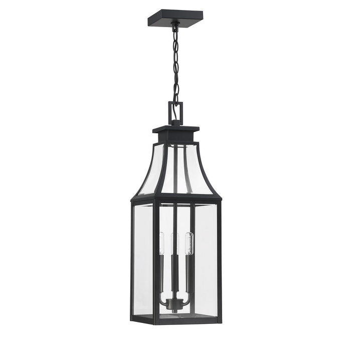 Savoy House - 5-608-BK - Three Light Outdoor Hanging Lantern - Emery - Matte Black