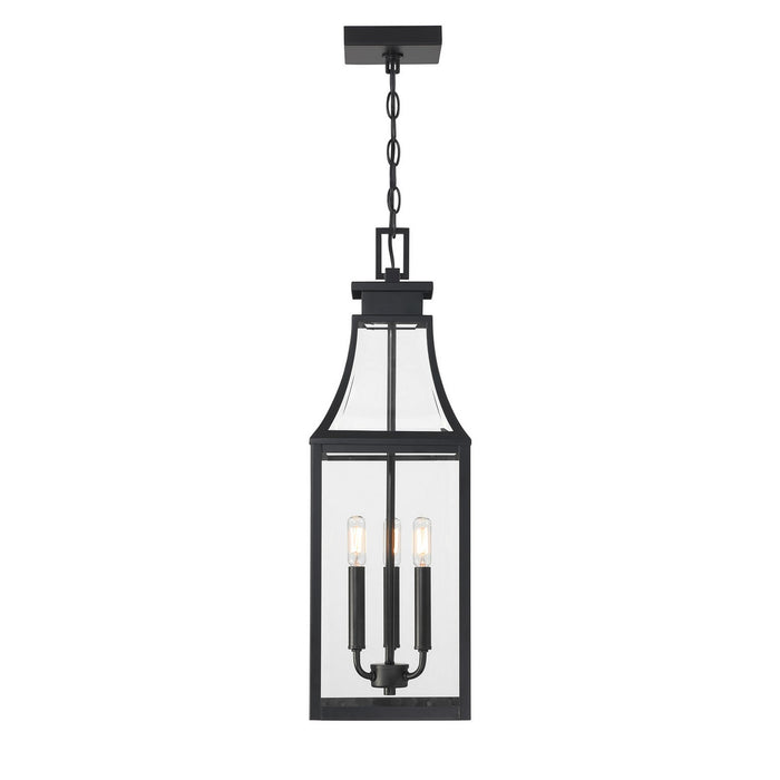 Savoy House - 5-608-BK - Three Light Outdoor Hanging Lantern - Emery - Matte Black