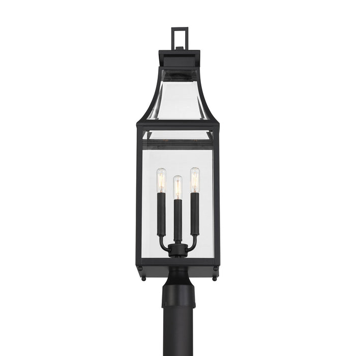 Savoy House - 5-609-BK - Three Light Outdoor Post Lantern - Emery - Matte Black