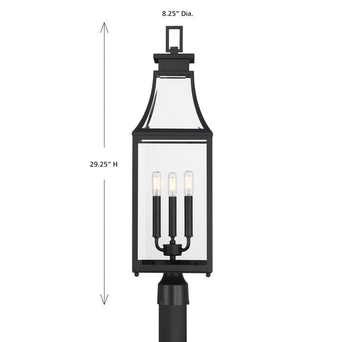 Savoy House - 5-609-BK - Three Light Outdoor Post Lantern - Emery - Matte Black