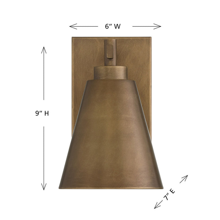 Savoy House - 5-805-DS-273 - One Light Outdoor Wall Lantern - Ryder - Atlas Bronze