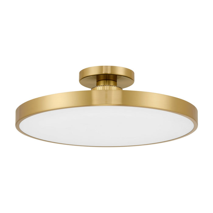 Savoy House - 6-2969-1-322 - LED Semi-Flush Mount - Thayer - Warm Brass
