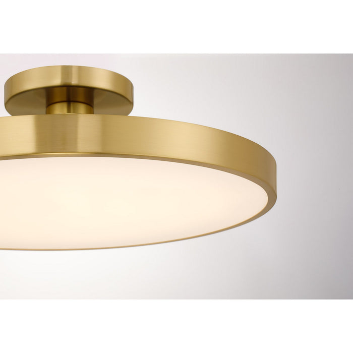 Savoy House - 6-2969-1-322 - LED Semi-Flush Mount - Thayer - Warm Brass